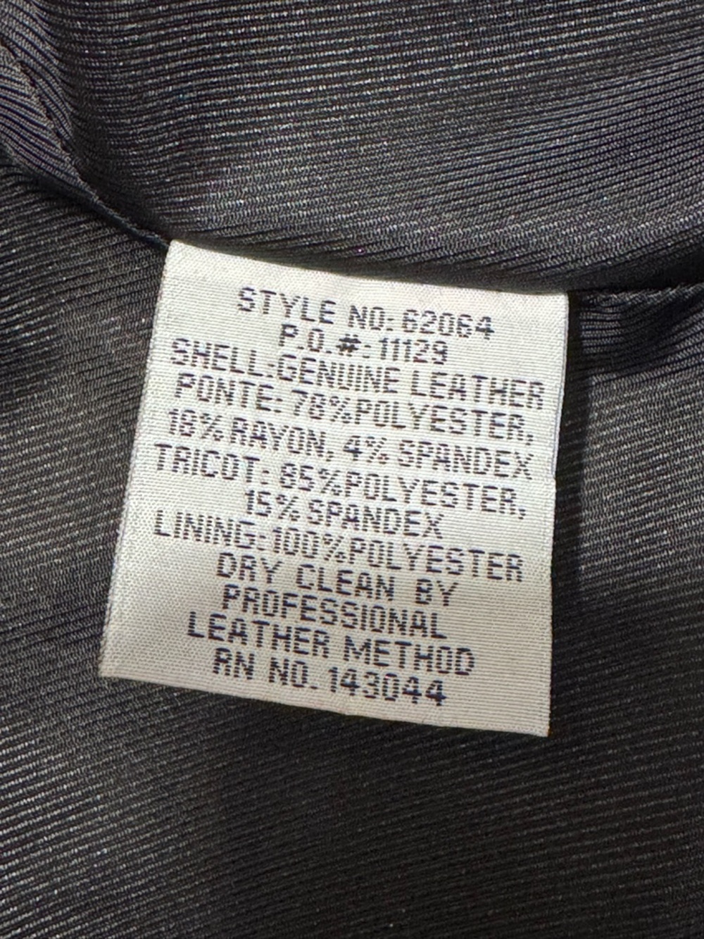 Bagatelle - Black Leather - Moto Jacket - Peplum - Zip - Mixed Media- M - Picture 16 of 16